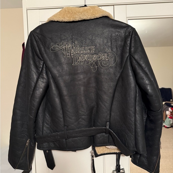 Harley-Davidson Black Leather Jacket Size Small - Picture 2 of 5